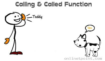 C++ Calling and called function
